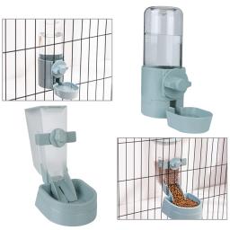 Garrafa de água animal de estimação automática Bebedouro Recipiente de alimentos Tigela dispensadora para cachorro, gatos, cães, coelho, gaiola, alimentador pendurado - Image 6