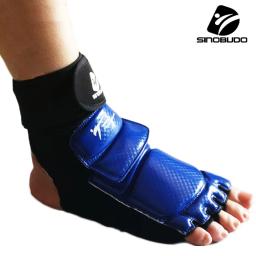 WT-Taekwondo PU couro pé guarda meia para adultos e crianças, Sparring Karate tornozelo protetor, equipamento de boxe, artes marciais meia, novo - Image 1