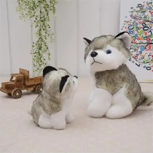 Brinquedo de Pelúcia Husky: Filhote de Cachorro Macio e Kawaii para Crianças Meninos e Meninas