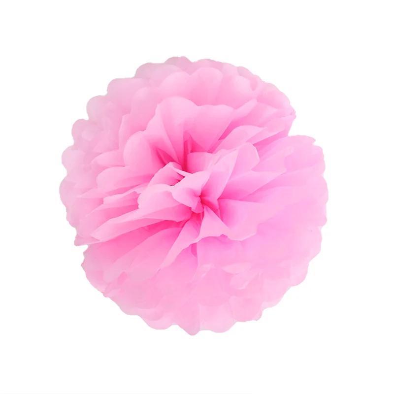 5 pcs 20 centímetros Guirlanda de Flores Pompons De Papel De seda Decoração de Casamento DIY Flores De Papel Bola Decoração da Festa de Aniversário Do Chuveiro de Bebê - Image 1
