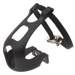 1 conjunto de bicicleta pedal mtb ciclismo estrada montanha preto toe clipes correias equipamentos fitness acessórios da bicicleta - Image 1