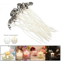 20 pçs vela wicks prática diy vela que faz a vela de algodão pavio pré-encerado wicks vela que faz acessórios 9/12/15/17/20cm - Image 2
