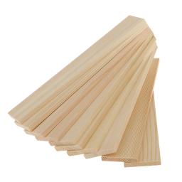 Painéis de madeira de pinho em forma de madeira natural, 10 peças, para fazer modelos artesanais - Image 2