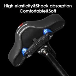 West bike-selim de bicicleta com lanternas traseiras, assento ergonômico, tamanho grande, para mtb, respirável, à prova de choque, para ciclismo - Image 4