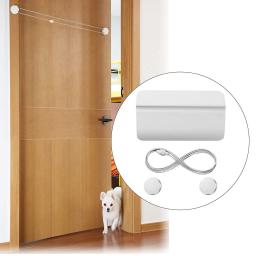 Abridor automático da porta Pet com cordão elástico, Cat Entry, Porta Aberta Buraco - Image 1