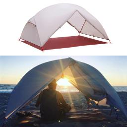 Bswolf barraca de acampamento para 2 pessoas, ultraleve, 20d, 380t, nylon, camada dupla, à prova d'água, para caminhadas, viagens, com tapete grátis - Image 4