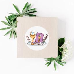 Adesivos para festa de primeira comunhão, decoração para meninas, batismo, primeira comunhão, faça você mesmo, decoração - Image 3