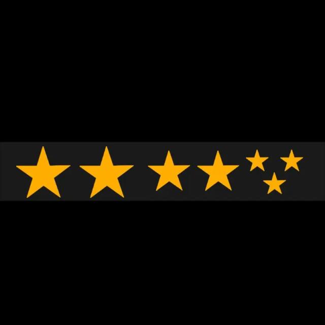 Adesivos Refletivos de Estrelas Fluorescentes para Bicicletas - Decalques para Aros e Acessórios Personalizados