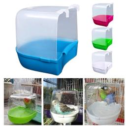 Papagaio de banho ao ar livre pássaro banho bacia pássaro gaiola papagaio suprimentos para pequenas aves canário budgerigar - Image 1