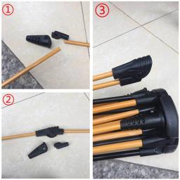 Acessórios da barraca comum suporte de plástico haste de reparo haste de apoio peças rotativas dobráveis componentes de apoio tenda automática - Image 3