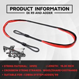 Arco para Prática Arcos e Flechas, Bowstring, Caça e Tiro Equipamento, 490mm, 1Pc - Image 1
