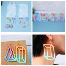 Resina Moldes para Fazer Jóias DIY, Molde De Silicone, UV Epóxi Pingente Artesanato, Brinco Pingentes, Molde de Fundição, Jóias Ferramenta Acessórios - Image 3