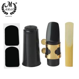 M mbat kit para saxofone alto tenor soprano, acessórios para instrumentos de sopro, bocal em plástico com fivela de metal - Image 1