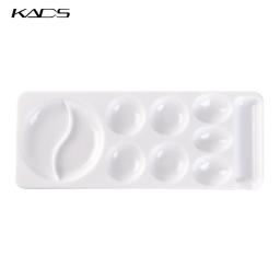Kads unha arte paleta de cores 10 grades de plástico gel unha polonês desenho cor placa de mistura bandeja com escova titular diy pintura ferramenta - Image 6