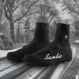 Cobertura para sapatos de ciclismo para homens, sapatos térmicos, à prova de vento, bicicleta de estrada, reflexiva MTB, quente, tamanho asiático, 7C09075, inverno - Image 4