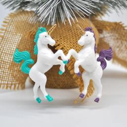 Amuleto de unicórnio para pendurar, enfeite multicolorido para árvore de natal, decoração de festa de ano novo, 2020 - Image 2