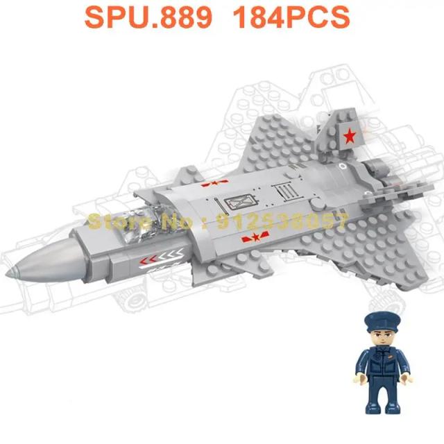 Construa Seu Próprio Caça: Blocos de Montagem dos Aviões de Guerra Mais Icônicos como F14, F15, A10, F16, F18, F35, Hornet, Rafale, Su-35, J20, F22 e Mig-29