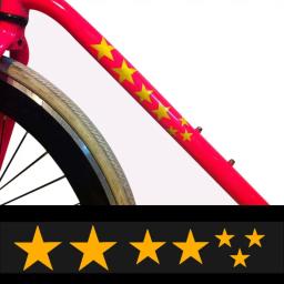 Adesivos refletivos para bicicleta, adesivo para aro roda com estrelas fluorescentes acessórios decalque para bicicleta - Image 2
