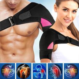 Suporte de ombro respirável com almofada de pressão, luva de neoprene, suporte de gelo, compressão de ombro, ombro, ombro l0p8 - Image 1