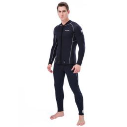Roupa de mergulho masculina, camisa/calças de moletom de neoprene de 3mm, roupas de mergulho com fundo superior e duas peças para mergulho - Image 2