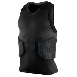 Protetor de costela masculina colete acolchoado, camisa de compressão, colete de treinamento com 3 almofadas, equipamento de proteção para futebol, futebol, basquete, hóquei - Image 5