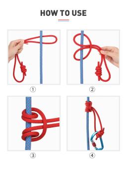 Xinda-Durable Resistente Ao Calor Poliéster Nylon Kevlar Rock Climbing Corda Corda, LengthAccessory Corda, Outdoor 6mm Diâmetro, 120cm - Image 5