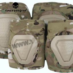 Emersongear tático dni neoprene cotovelo joelheiras conjunto macio equipamento de proteção batalha combate caça treinamento ao ar livre caminhadas ciclismo - Image 1