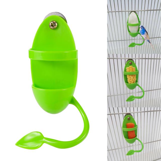 Alimentador de Aves de Plástico: Brinquedo Interativo e Suprimento de Alimentação para Animais de Estimação e Gaiolas
