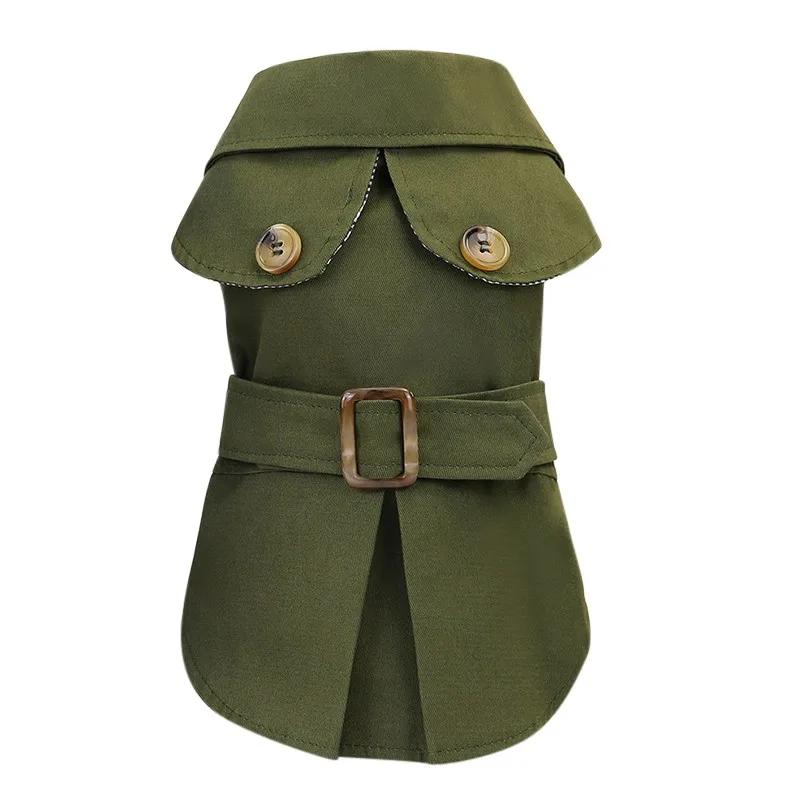 Estilo britânico animais de estimação roupas para cães inverno engrossar casaco trajes hoodies roupas para pequenos cães filhote de cachorro roupas de gato - Image 1
