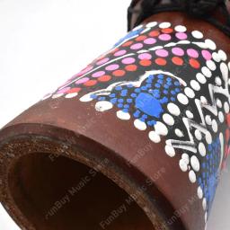 4 Polegada 6 Polegada profissional africano djembe tambor de madeira pele cabra bom som tradicional instrumento musical faz um ótimo som - Image 4