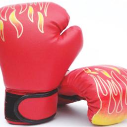 Luva protetora de couro para crianças, luvas Kickboxing, treinamento de perfuração, esportes Sanda, muay thai, mma - Image 2