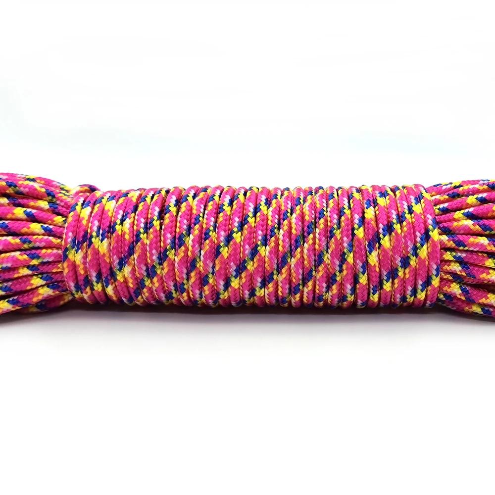 Corda Parachute Lanyard para Escalada, Equipamento de Sobrevivência, Pulseira Paracord, Colhedores Máscara, Cabo 3mm - Image 1