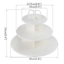 Suporte de cupcake com 3 camadas, decoração de festas de casamento, eventos, sobremesas, palitos de papel lolipop, suprimentos para festa de aniversário - Image 2