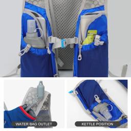 Trilha ao ar livre correndo 5l ultraleve mochila hidratação jogging colete masculino respirável maratona saco de bicicleta garrafa de água 500ml - Image 3