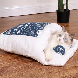 Inverno quente saco de dormir para animais de estimação, cão e gato cama, tapete, casa removível, pequeno pet cama, Puppy Kennel, Nest Cushion, New Supply - Image 1