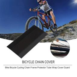 Ultraleve Proteção Quadro Bicicleta, MTB Protector, Guarda Cadeia, Garfo Traseiro, Ciclismo Tampa Cadeia, Preto, 1PC - Image 2
