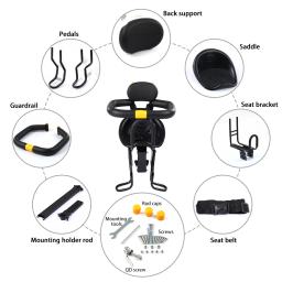 Assento infantil de segurança para bicicleta, assento infantil destacável para bicicleta, com cinto de segurança para segurança - Image 5