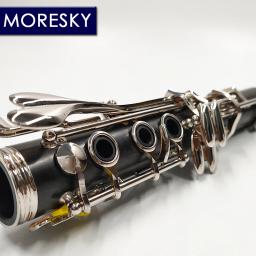 Moresky Professional Ebony Clarinete, Bb 17 Chaves Grenadilla, Sib Klarnet, M110 - Image 3