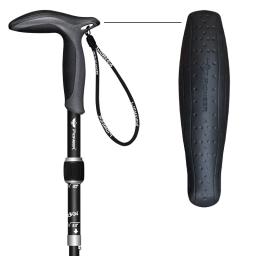 Pioneer cabo de fibra de carbono 1 peça, bastões de caminhada ao ar livre 5 seções foscas, ultraleve, poste de caminhada para acampamento - Image 3