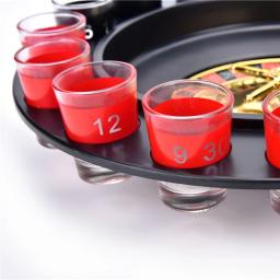 Criativo Rússia Beber Turntable Shot Glass, Roleta Set Novidade, Jogo com 16 Copos de Tiro, Festa Adulto - Image 5