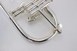 Novo b plana flugelhorn latão banhado a prata bb trompete alta qualidade instrumentos musicais de bronze chifre com bocal frete grátis - Image 3