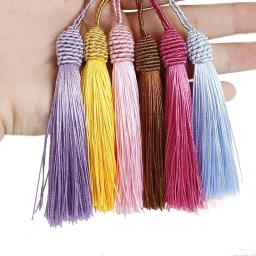 Borla De Seda Do Poliéster Para Artesanato, Bola Parafuso, Artesanato De Franja, Jóias DIY, Costura, Pingente De Roupas, Acessórios De Decoração, 10Pcs - Image 1