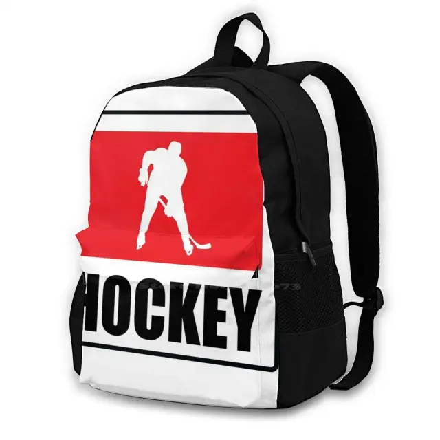 Mochila Esportiva de Hóquei no Gelo com Design 3D para Casual e Patinação no Campo