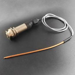 Cilindro portátil guitarra endpin captador ponte sela eq piezo captador 6.35mm jack soquete com ukulele captador acústico piezo macio - Image 2