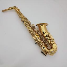 Fotos reais YAS-62 saxofone alto eb tune bronze chapeado laca ouro profissional instrumento musical com caso frete grátis - Image 2