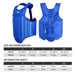 Protetor corporal wushu para peito de sanda, equipamento de proteção para artes marciais - Image 2