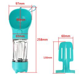 Garrafa de água potável portátil ao ar livre, Dog Bowl, Pet Water Dispenser para cães pequenos e grandes, alimentador de cachorros e gatos, 300ml - Image 5