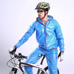 Capa de chuva impermeável para atividades ao ar livre, roupa impermeável esportiva estilo chuva unissex equitação motocicleta adulto - Image 5