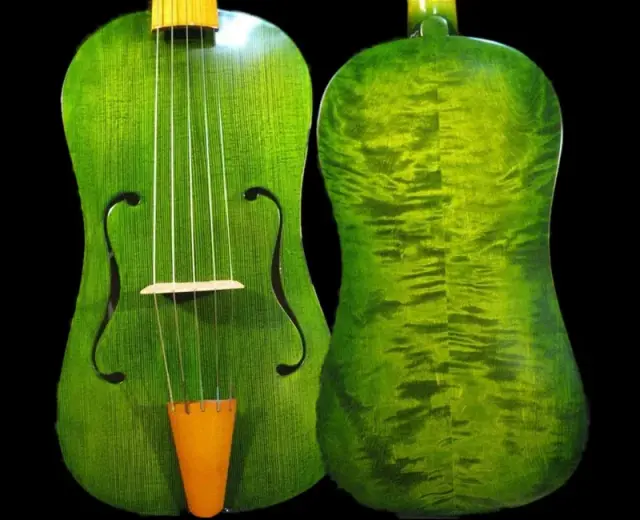 Cópia de Instrumento Medieval Cantar com 5 Cordas - Viella de 15 Polegadas #4822