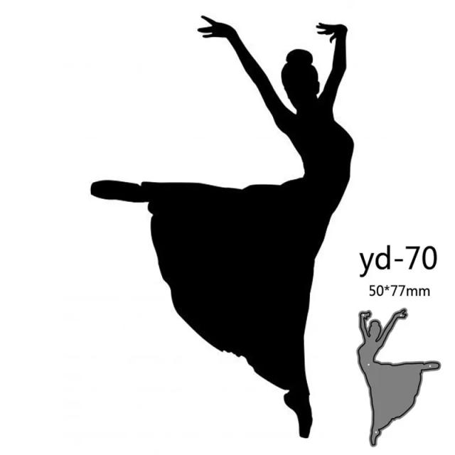 Molde de Corte de Metal para Scrapbook e Artesanato: Faca, Lâmina e Estênceis de Decoração de Dança